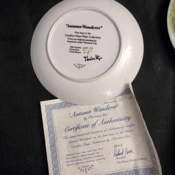 Lot of 5 Collectibole Art Plates w/ Cert of Authenticity - Picture 4 of 9